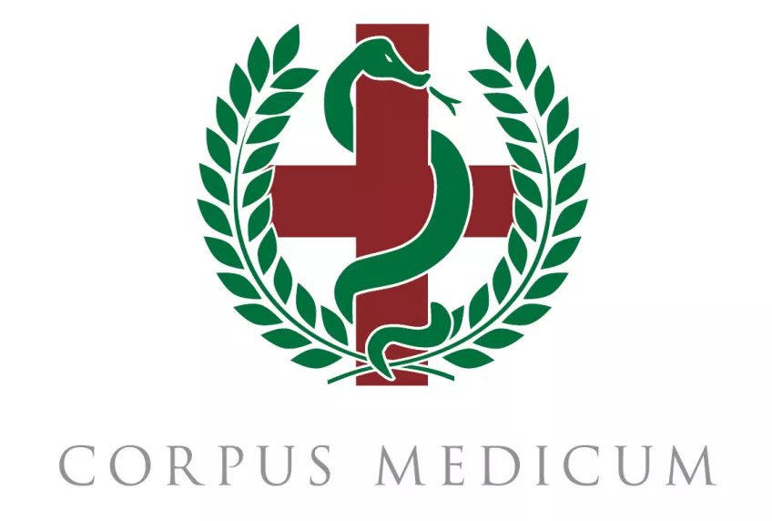 Logotype for Corpus Medicus.